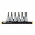 Dewalt 0.375 in. Drive MM Hex Socket Set 114299